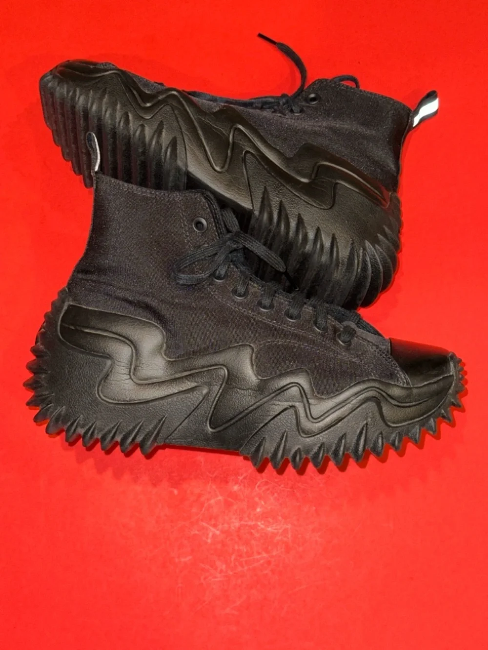 Converse Run Star Motion CX Workwear Triple Black Platform Men’s 7.5 Women’s 9 - Picture 1 of 10